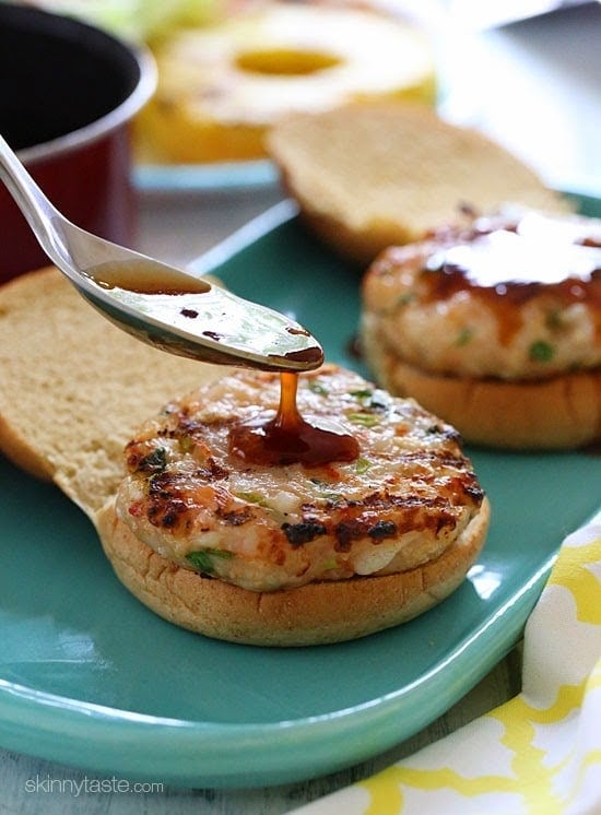 Easy Teriyaki Grilled Shrimp Burgers
