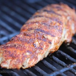 This easy Grilled Cumin Spiced Pork Tenderloin is perfect for summer nights. I season it with a quick, flavorful rub then throw it on the grill.