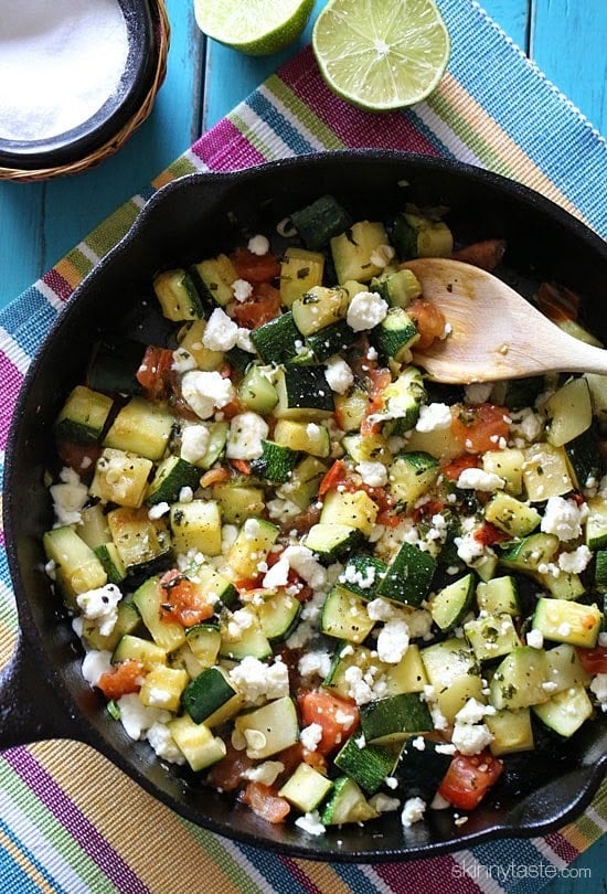 Skillet Mexican Zucchini