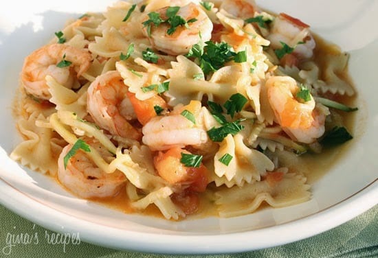 Shrimp and Zucchini with Bowties