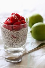 Coconut Lime Raspberry Chia Pudding is the ultimate guiltless dessert, you can even have this for breakfast – if you're into that sort of thing!