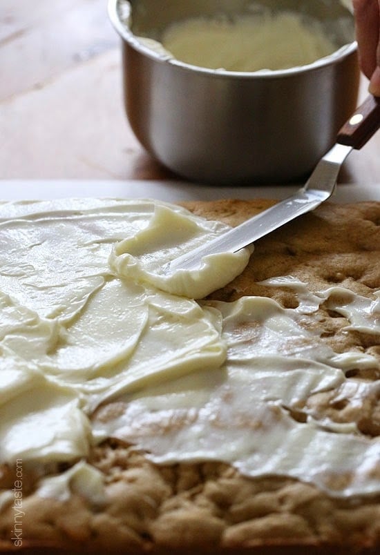 These Pumpkin Butterscotch Bars cookie bars are the perfect Fall dessert – moist and chewy, made lighter with pumpkin puree and studded with butterscotch chips.