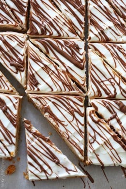 These Pumpkin Butterscotch Bars cookie bars are the perfect Fall dessert – moist and chewy, made lighter with pumpkin puree and studded with butterscotch chips.