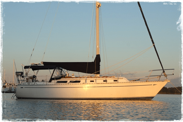 I Live in a 175 Square Foot Tiny Home - A Sailboat Picture. Living on a sailboat can be a fun way to live. It is a true tiny home when living on a small sailboat, and you can travel the world at the same time! Are you interested in living on a small sailboat?