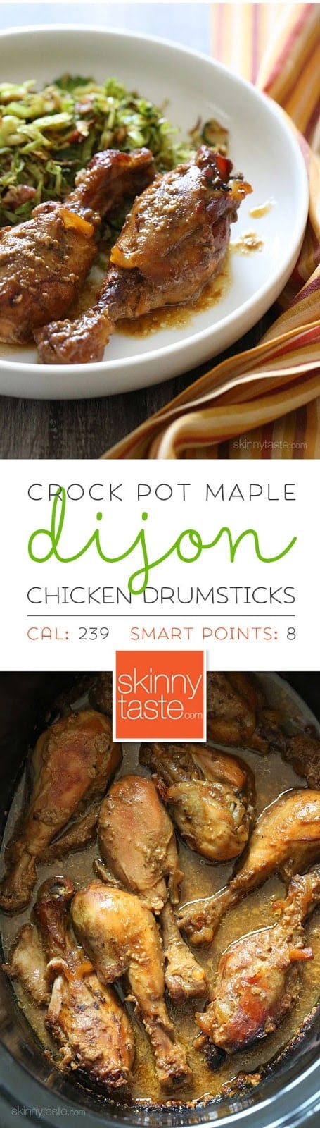 Crock Pot Maple Dijon Chicken Drumsticks Crock Pot Maple Dijon Chicken Drumsticks – An EASY 6-ingredient chicken dish the whole family will LOVE!