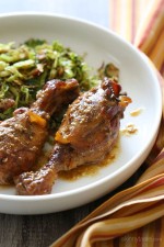 Crock Pot Maple Dijon Chicken Drumsticks is an EASY slow cooker chicken dish made with only 6 ingredients, including the salt and pepper! Kid-friendly and delicious – the chicken literally falls off the bone!