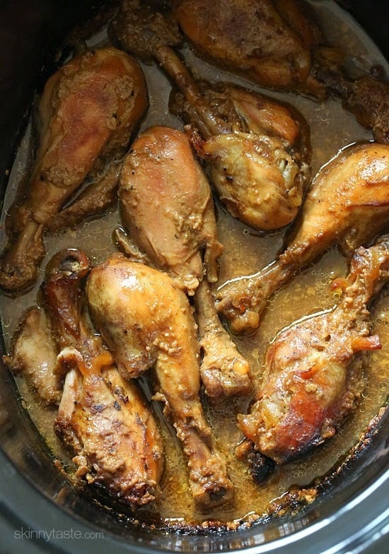 Crock Pot Maple Dijon Chicken Drumsticks Crock Pot Maple Dijon Chicken Drumsticks – EASY, made with 6 ingredients!