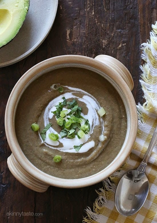 A creamy bowl of lentil soup – made with cumin, cilantro and potato to thicken it is the perfect way to warm up on a cold November night.