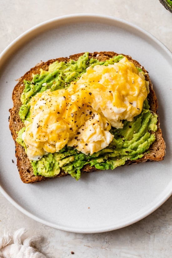 Avocado Toast with scrambled egg