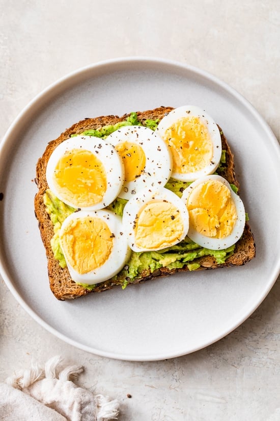 Avocado Toast with hard boiled egg