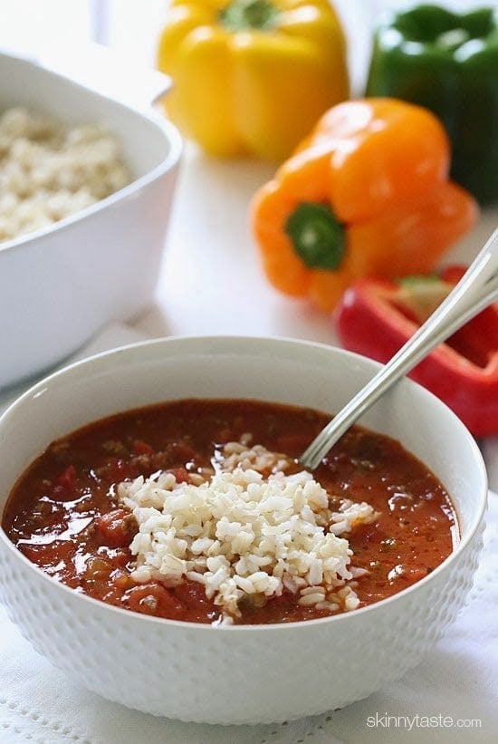 Easy Stuffed Pepper Soup