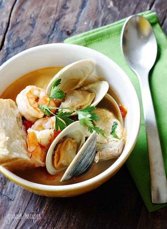 Halibut and Shellfish Soup