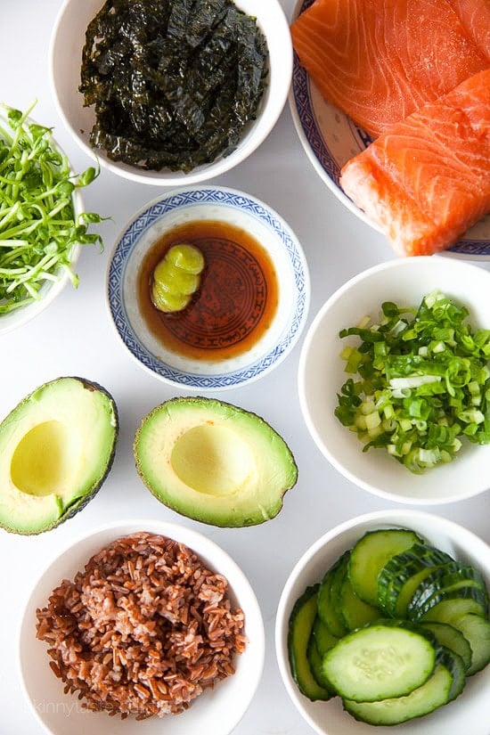 Seattle Asian Salmon Bowl Seattle Asian Salmon Bowl – EASY, healthy, sushi bowls you can make at home!