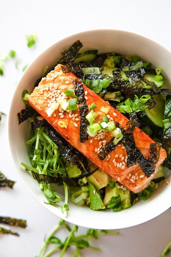 Seattle Asian Salmon Bowl Seattle Asian Salmon Bowl – EASY, healthy, sushi bowls you can make at home!