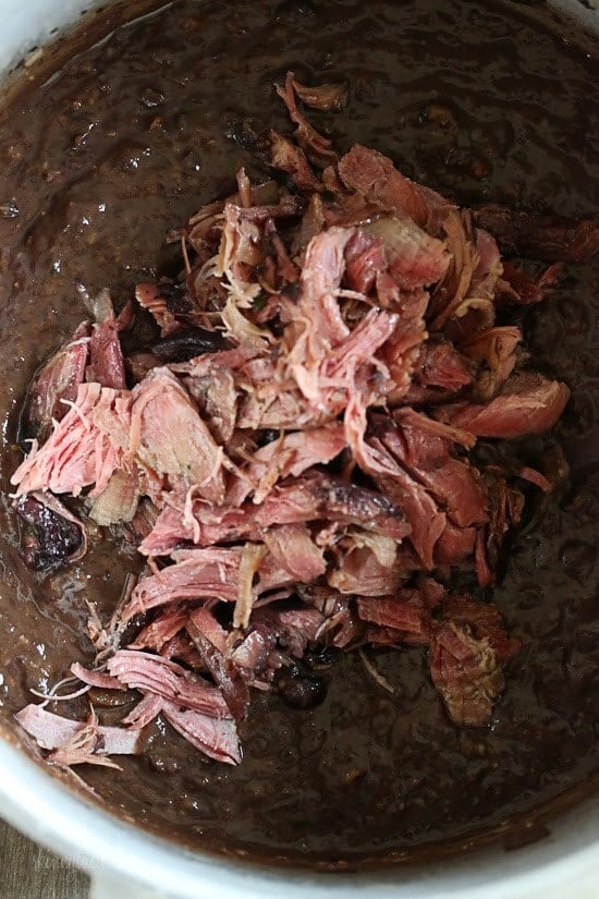 This Turkey Bean Soup is a hearty, filling, fiber-rich soup - the kind of soup that sticks to your bones on a cold day winter day. Pieces of turkey added to turkey and bean soup in the Instant Pot