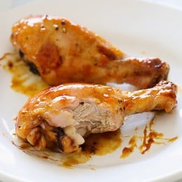Sweet, succulent roasted chicken. Get a napkin and be prepared to get your fingers dirty!