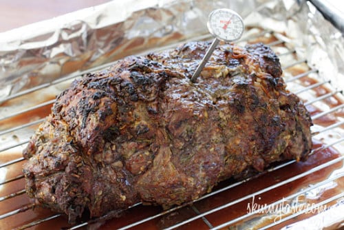 Leg of Lamb with meat probe