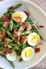Asparagus Salad with Egg and Bacon