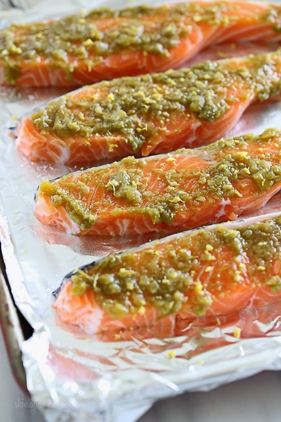 Green Harissa Salmon Green Harissa Salmon – a quick weeknight dish!