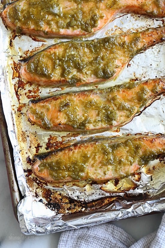 Green Harissa Salmon Green Harissa Salmon – a quick weeknight dish!