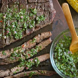 Grilled Flank Steak with Chimichurri