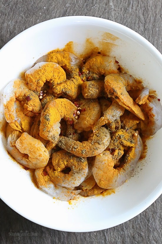 Turmeric seasoned Shrimp