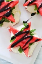 Watermelon Caprese Salad is a delicious summer twist on the classic Caprese typically made with tomato.