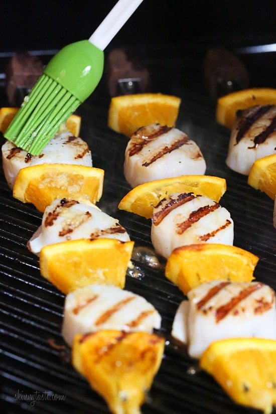 Scallop and Orange Kebabs with Honey-Ginger Glaze Scallop and Orange Kebabs with Honey-Ginger Glaze – just 5 ingredients and ready in under 15 minutes!