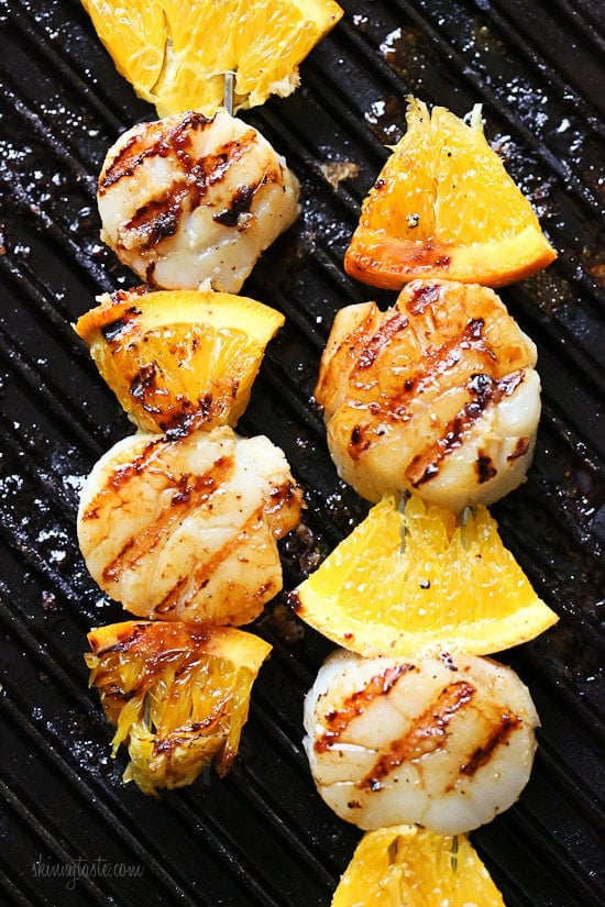 Grilled Scallop and Orange Kebabs with Honey-Ginger Glaze Grilled Scallop and Orange Kebabs with Honey-Ginger Glaze – 5 ingredients, ready in 15 minutes!