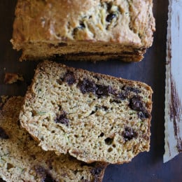 Chocolate Chip Zucchini Bread is loaded with chocolate chips