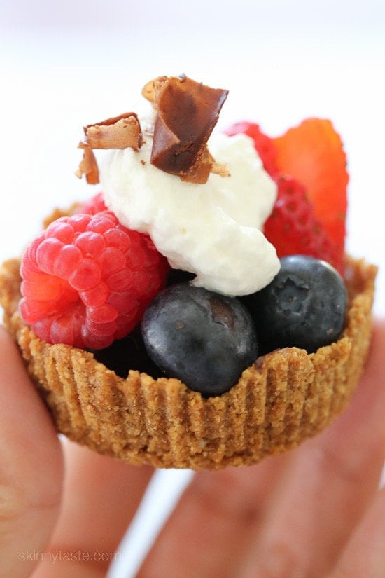 Mixed Berry Tartlet with Dark Chocolate and Vanilla Whipped Cream Mixed Berry Tartlet with Dark Chocolate and Vanilla Whipped Cream – an easy, light summer dessert!
