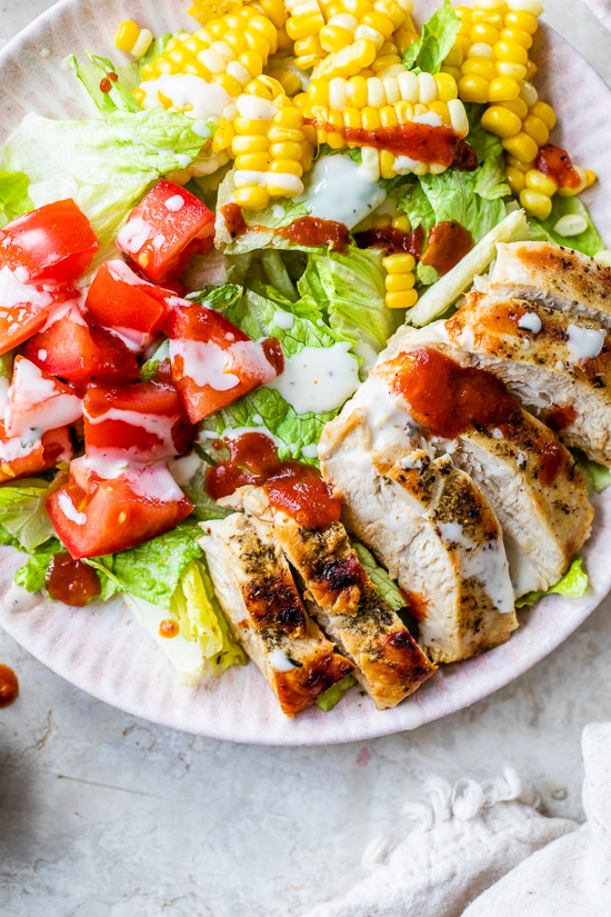 BBQ Chicken Breast Salad