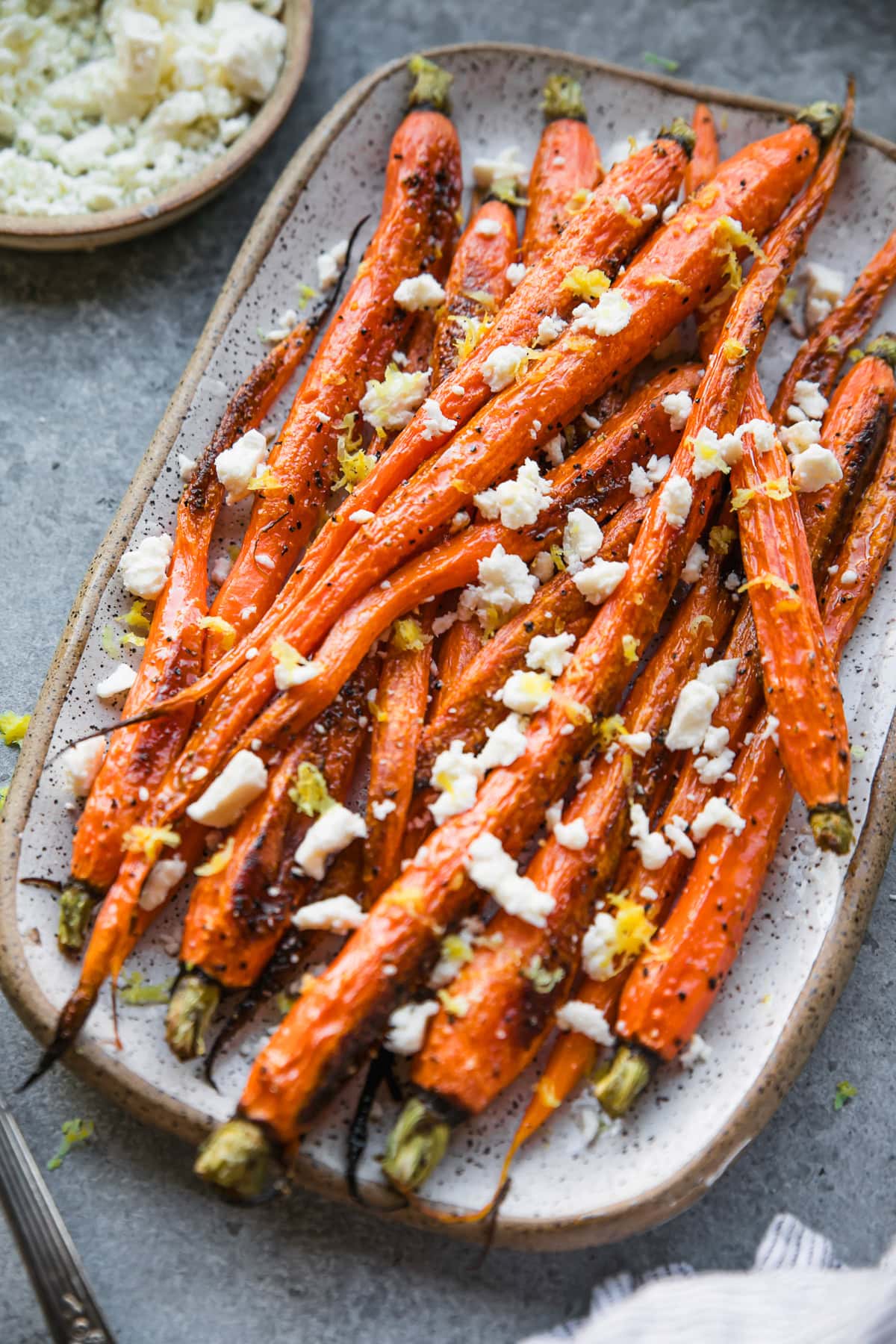 Roasted Heirloom Carrots with Feta