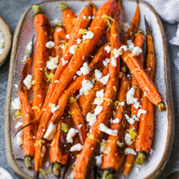 Roasted Heirloom Carrots with Feta