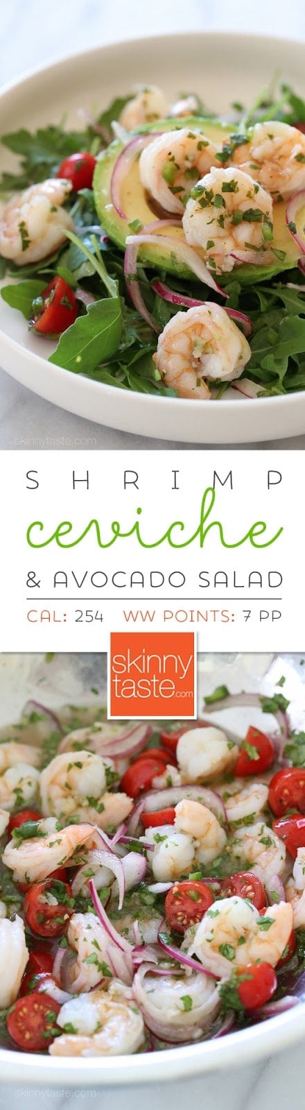 Shrimp Ceviche and Avocado Salad Shrimp Ceviche and Avocado Salad – now THIS is MY kind of salad! Easy, light and delicious!