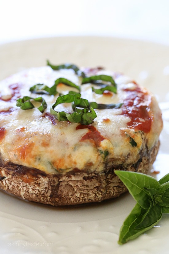 Veggie Lasagna Stuffed Portobello Mushrooms Veggie Lasagna Stuffed Portobello Mushrooms – low-carb, gluten-free and vegetarian