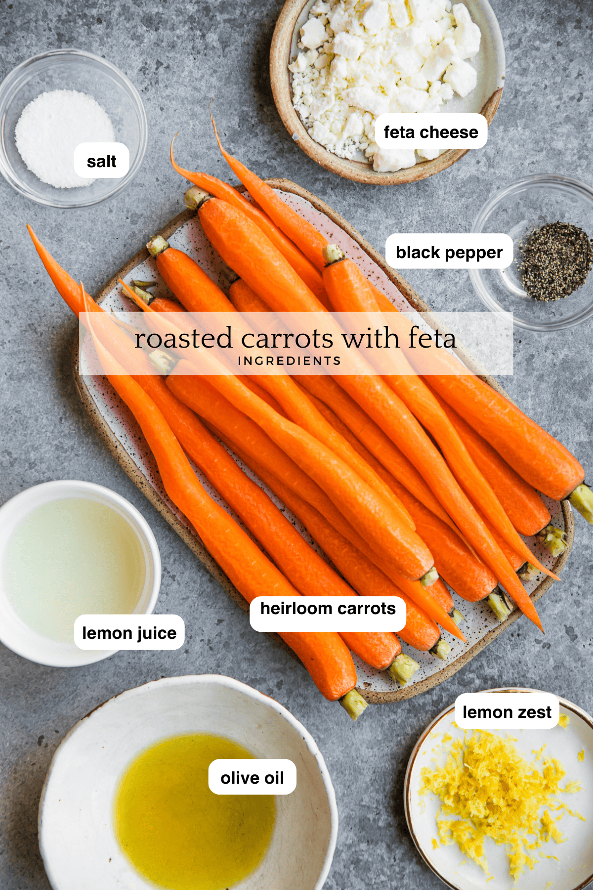 Roasted Carrots with Feta