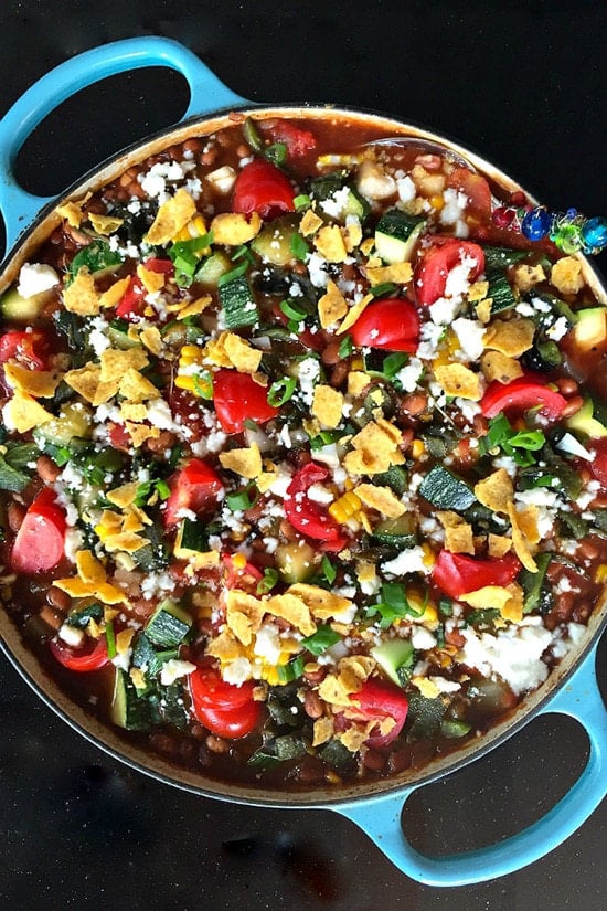 Vegetarian Zucchini Corn Chili