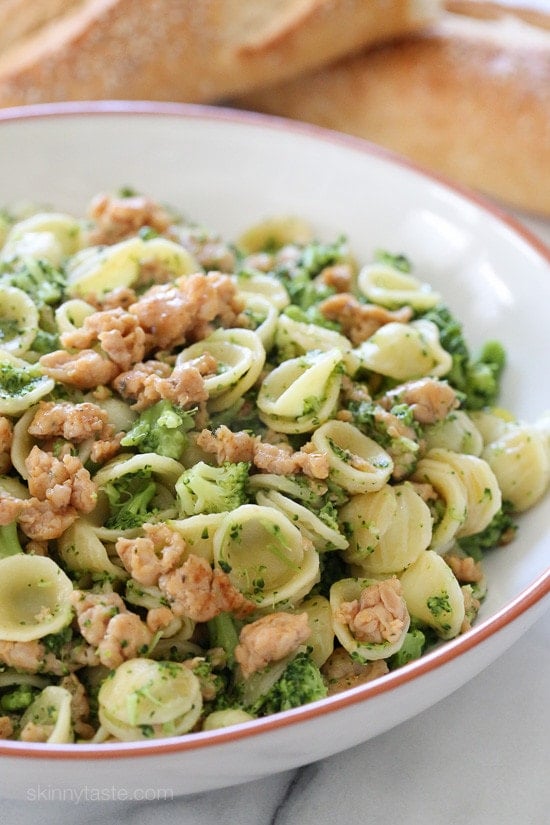 Orecchiette Pasta with Chicken Sausage and Broccoli Orecchiette Pasta with Chicken Sausage and Broccoli is one of my favorite weeknight pasta dishes, my family loves it!