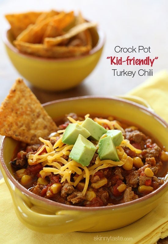 Crock Pot Kid Friendly Turkey Chili Recipe