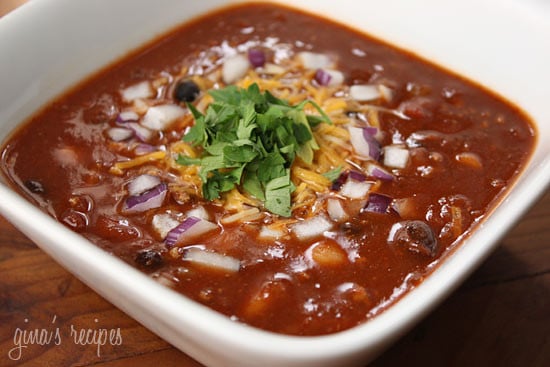 Crockpot Three Bean Turkey Chili
