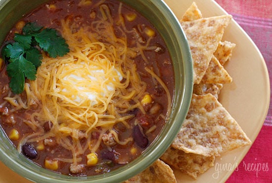 Low Fat Turkey Chili Soup