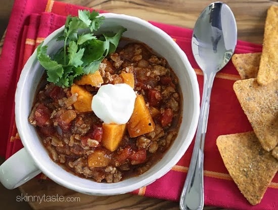 No Bean Turkey and Sweet Potato Chili