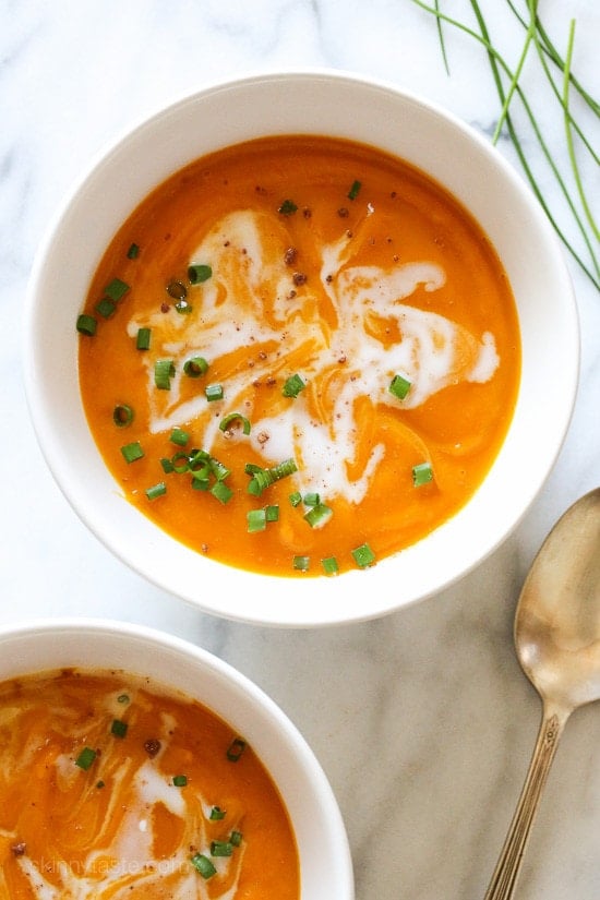 Slow Cooker Blissful Butternut Squash Soup These easy Slow Cooker Blissful Butternut Squash Soup is dairy-free, vegan and Whole30 compliant. Made with butternut squash and creamy coconut milk.