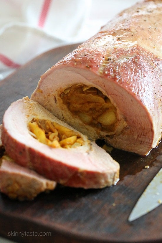 Apple-Stuffed Pork Loin with Moroccan Spices Apple-Stuffed Pork Loin with Moroccan Spices
