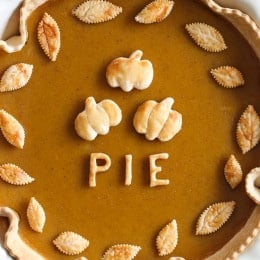 A Thanksgiving dessert table is never complete without the pumpkin pie. This pumpkin pie recipe is quick and easy, made with refrigerated pie crust rolled out thinner, to lighten it up.