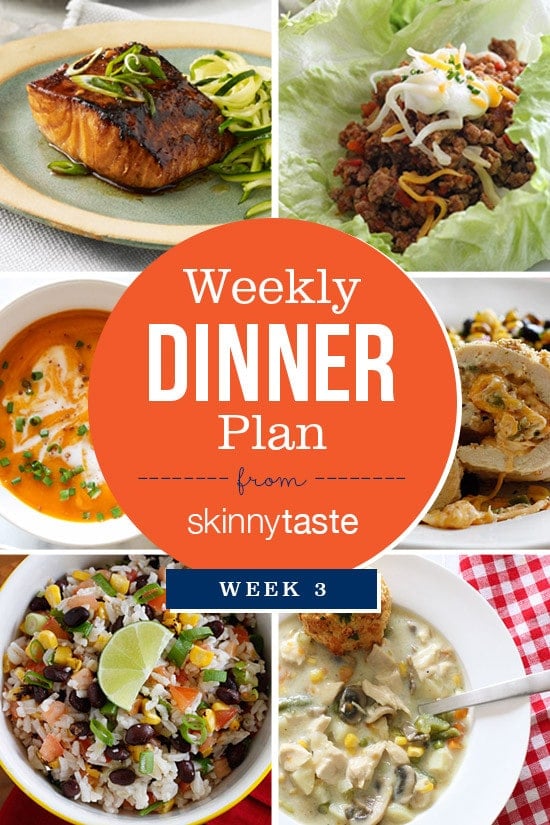 Skinnytaste Dinner Plan (Week 3)