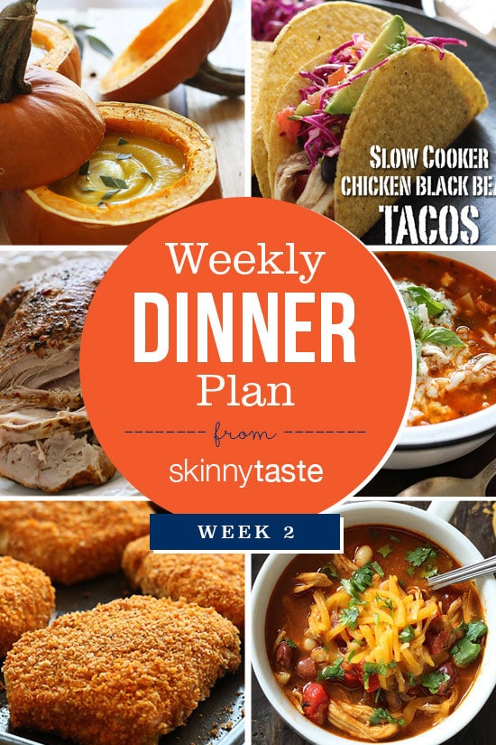 Skinnytaste Dinner Plan (Week 2)