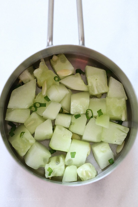 These EASY, Spicy California Shrimp Stacks will satisfy your sushi craving, and they taste SO GOOD! Layered with cucumber, avocado, shrimp and brown rice, then topped with a spicy mayo – YUM!