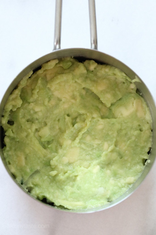 These EASY, Spicy California Shrimp Stacks will satisfy your sushi craving, and they taste SO GOOD! Layered with cucumber, avocado, shrimp and brown rice, then topped with a spicy mayo – YUM!